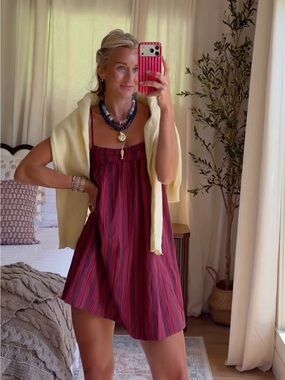 Mini Trapeze Ruffle Edge A-Line Dress - Wild Fable NWT